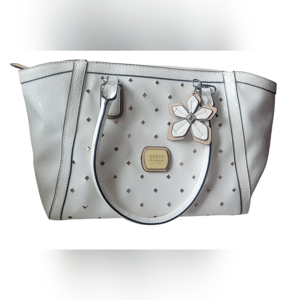 Guess white handbag